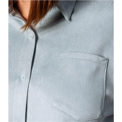 Рубашка #КТ1320, ментоловый