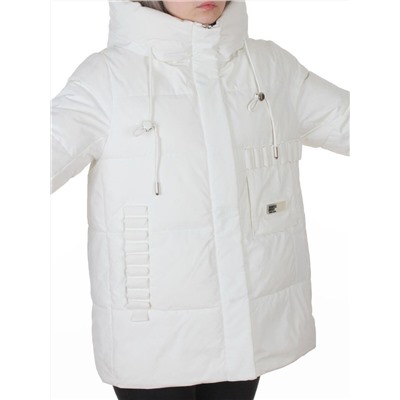 YR-6616 WHITE Куртка зимняя женская (150 гр. холлофайбер)
