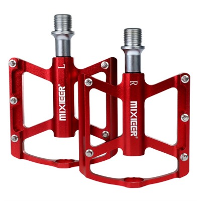 Педаль для MTB эксперт MIXIEER MONOMAH, фрезерованный CNC алюминий 6061, CR-MO ось 1DU+1 SEALED BEARING, ANODIZED RED, 1 пара в индивид. коробке/уп 30