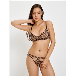 Бюстгальтер с мягкой чашкой жен. Alameda черный принт Infinity Lingerie