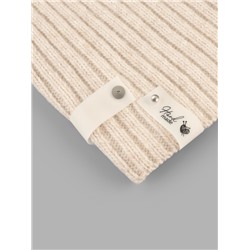 Бирка с кнопкой Hand made, 8×1.8 см, 10 шт., белая, чёрная