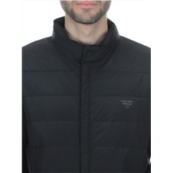 8747 BLACK Куртка мужская зимняя облегченная (150 гр. холлофайбер)