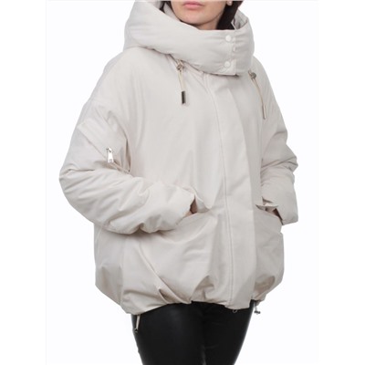 H24-816 LT. BEIGE Куртка зимняя женская (150 гр. холлофайбер)
