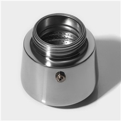 Кофеварка гейзерная Magistro Classic black, на 6 чашек, 300 мл, индукция, нержавеющая сталь, чёрная