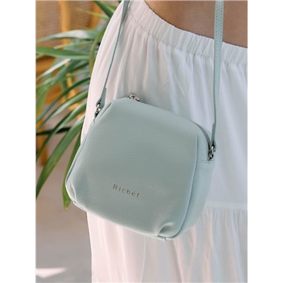 Женская кожаная сумка Richet 2848LN 897 Голубой