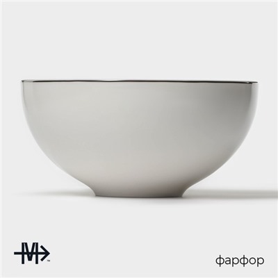 Салатник Magistro La Perle, 600 мл, d=15 см, фарфор, белый