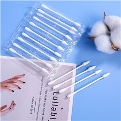 Ватные палочки в индивидуальных упаковках, 60 шт. Биоразлагаемые