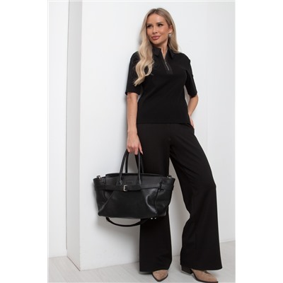 Брюки чёрные с карманами Петра №2 резинка
