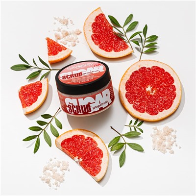 Скраб для тела Grapefruit (с эфирным маслом грейпфрута, сахарный), 300 г