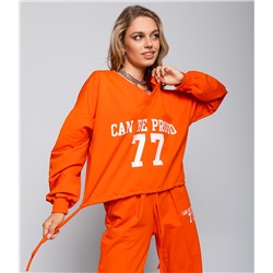 Спортивный костюм #ОБШ1885, оранжевый