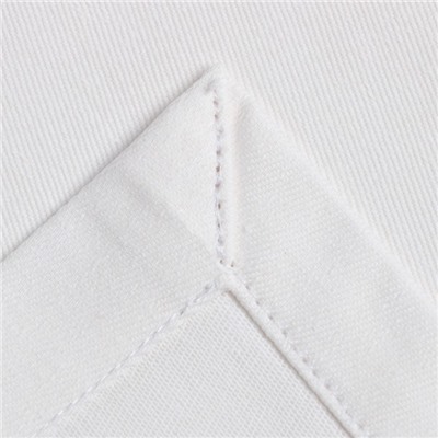 Набор салфеток с декоративными кольцами «Этель» White pleasure, 40×40 см - 2 шт., 100% хлопок, саржа 190 г/м²