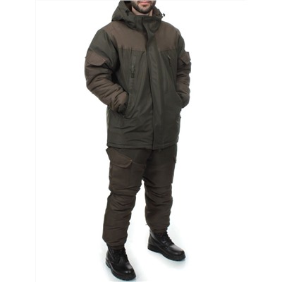 DY002 KHAKI Костюм охотника зимний (холлофайбер на -40 мороз)