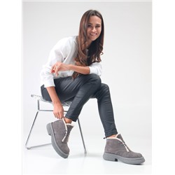 Ботинки ED'ART 308.агата gr. серый замок замша