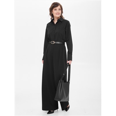 Блузка чёрная с карманом