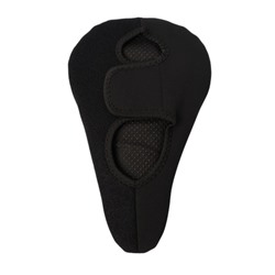 Чехол на велосипедное седло 28х18х3 см. COMIRON ARBUTUS. Материал: Silicone-Sponge-PU leather. С липучками. Черный /уп 50/