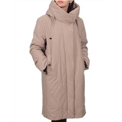 1119 DK. BEIGE Пальто зимнее облегченное женское (холлофайбер 150 гр.)