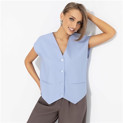 Жилет оверсайз, Дерзкий шарм (голубой)