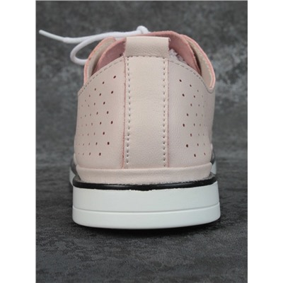 03-PDXL94-2 PINK Полуботинки женские (натуральная кожа)