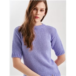 Джемпер вязаный с короткими рукавами