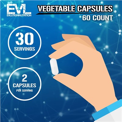 EVLution Nutrition, альфа-ГФХ, 600 мг, 60 растительных капсул (300 мг в 1 капсуле)