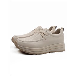 03-A1011-2 BEIGE Полуботинки спортивные женские (натуральная кожа)