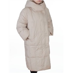 8892 LT. BEIGE Пальто зимнее женское (200 гр. холлофайбер)