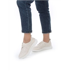 05-DXT48-2 BEIGE Кроссовки женские (натуральная кожа)