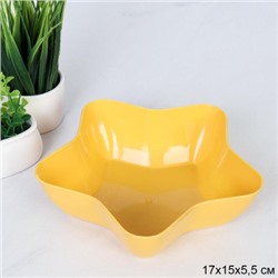 Салатник 17 см Звезда / N107yellow /уп 300/ желтый