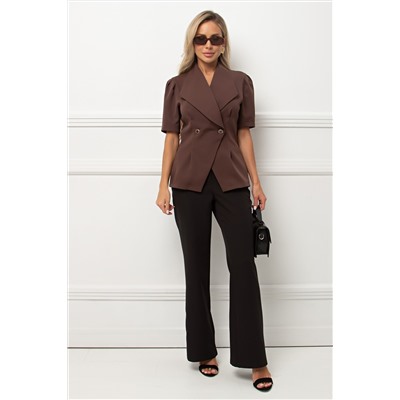 Жакет с короткими рукавами в коричневом цвете Джил №1