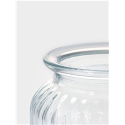 Банка для сыпучих Доляна «Зайка в золотом», 950 мл, с керамической крышкой, стекло, прозрачная