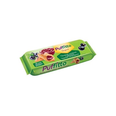 «Puffitto original», печенье с начинкой со вкусом смородины, 125 г