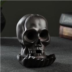 Подставка для благовоний TAKE IT EASY «Череп», набор благовоний конусы, стелющийся дым, 10×8×8 см, с подсветкой, батарейки LR=44