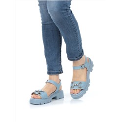 08-PEY182-5 LIGHT BLUE Босоножки женские (натуральная кожа)