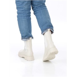 01-80158-G75-2 MILK Ботинки демисезонные женские (натуральная кожа, байка)