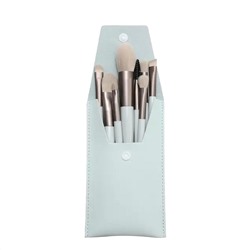 Nail Art Набор профессиональных кистей для макияжа в пенале из экокожи, в ассортименте, 8 шт.