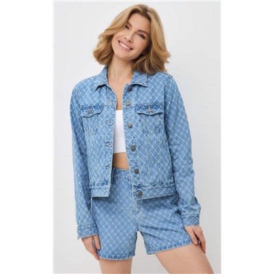 Куртка джинс F412-1228 l.blue
