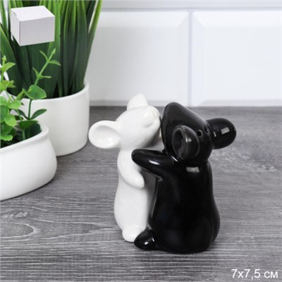 Набор для специй 2 предмета Мышки Инь Янь  / 102 /уп 144/