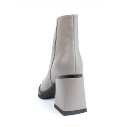 04-M3-9206 GRAY Ботильоны зимние женские (натуральная кожа, натуральный мех)