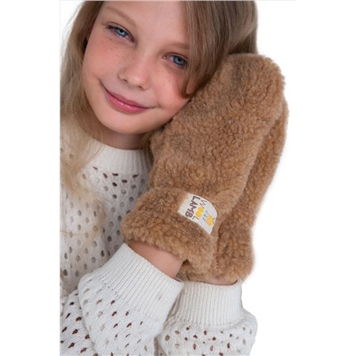 Варежки детские меховые кемел