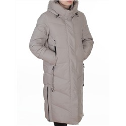 A73 GRAY/BEIGE Пальто зимнее женское (200 гр. холлофайбер)