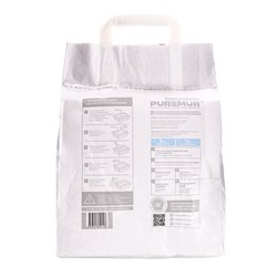 Наполнитель минеральный комкующийся PureMur Super premium 5 кг,бумажный пакет