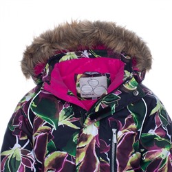 Зимний комбинезон для девочки FENNO 36240030-91709 черный HUPPA