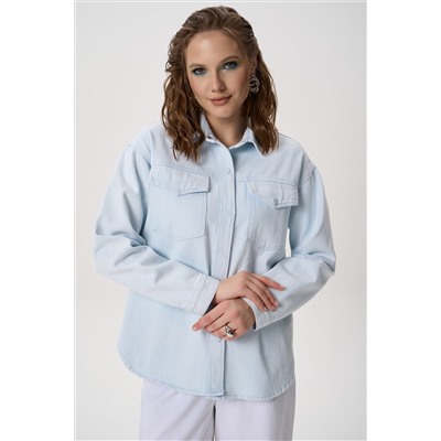 Рубашка Мишель (голубой)