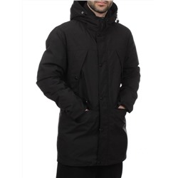 8893 BLACK Куртка мужская зимняя облегченная (130 гр. холлофайбер)
