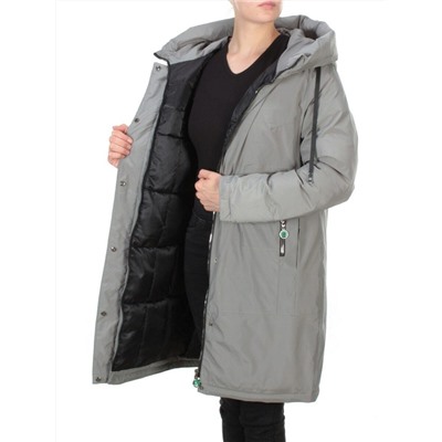 21-975 GREY Пальто зимнее женское AIKESDFRS (200 гр. холлофайбера)