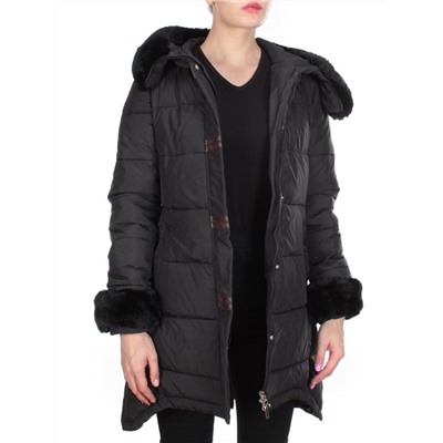 B15-888 BLACK Куртка зимняя женская KEMIRA (200 гр. холлофайбера)