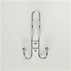 Крючок мебельный ТУНДРА TKT002, трехрожковый, хром, 4 шт. TMP