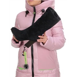 YF189-013M BLUE Полусапоги зимние женские (натуральная замша, натуральный мех (еврозима))