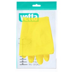 VETTA Перчатки резиновые желтые L