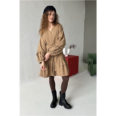 Платье женское  COSY076/02/Бежевый, черный